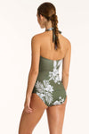 Aloha Halter Bandeau Tankini - Aloha Khaki - Sea Level Australia 