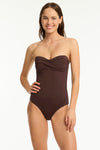 Essentials Edit Twist Bandeau One Piece