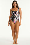 Belle Twist Front One Piece