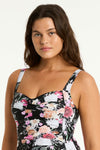 Belle Twist Front One Piece