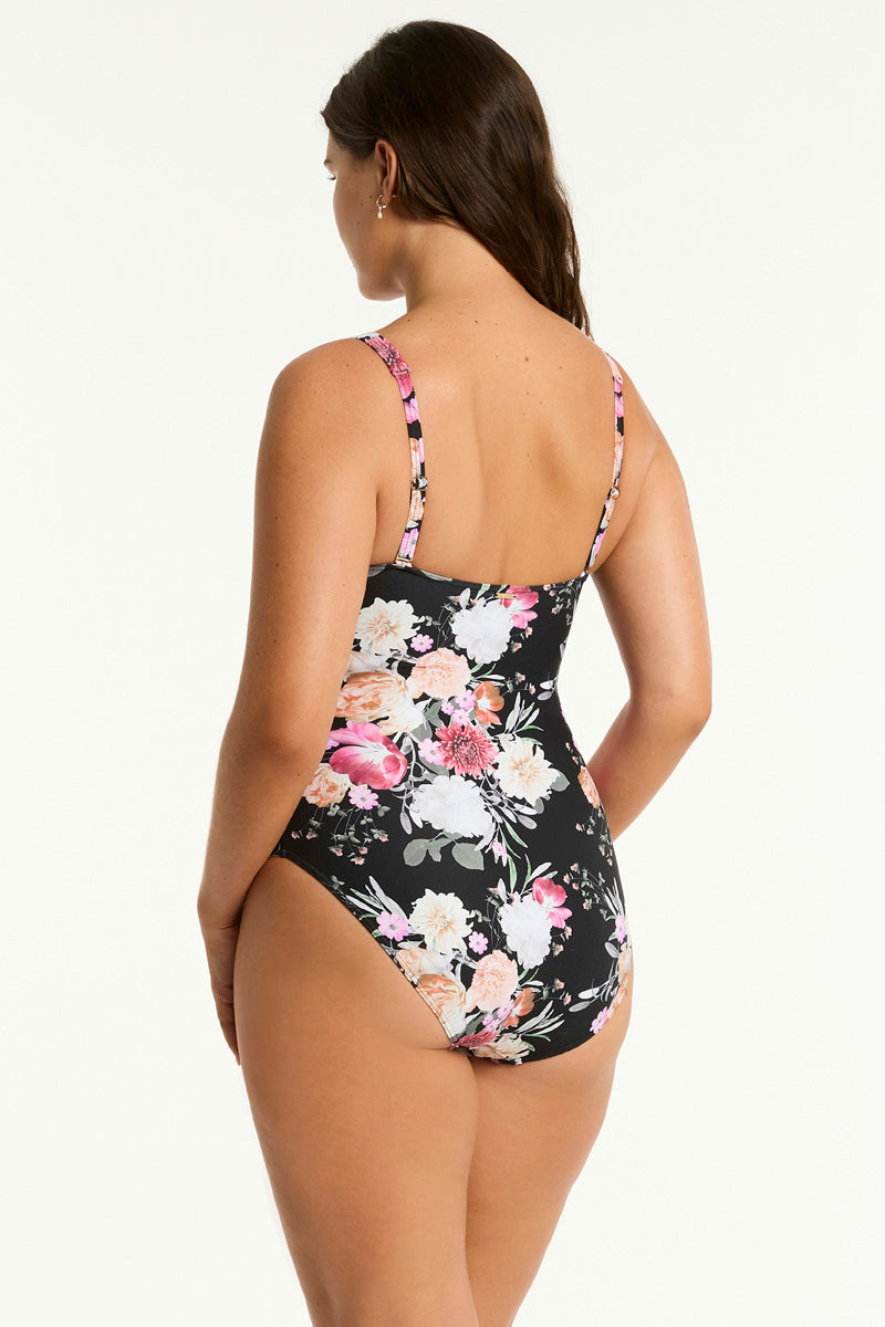 Belle Twist Front One Piece