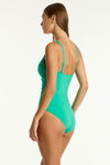 Evergreen Essentials Edit Cross Front Multifit One Piece in Sea Level | Sea Level Australia 