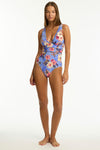 Blue Hawaii Spliced One Piece