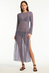 Coast Mesh Long Dress