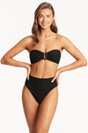 Honeycomb U Bar Bandeau - Honeycomb Black - Sea Level Australia 