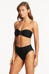 Honeycomb U Bar Bandeau - Honeycomb Black - Sea Level Australia 