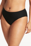 Honeycomb Mid Bikini Pant - Honeycomb Black - Sea Level Australia 