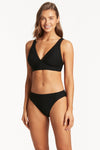 Honeycomb Longline Top - Honeycomb Black - Sea Level Australia 