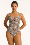 Congo Twist Front One Piece - Congo - Sea Level Australia 