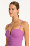 Palisades Vee Bandeau One Piece - Palisades Orchid - Sea Level Australia 