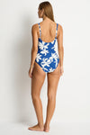 Leilana Scoop Back Panel Line One Piece