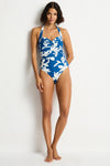 Leilana Twist Front Halter One Piece