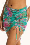 Pacifico Drawstring Mini Mesh Skirt - Pacifico - Sea Level Australia 