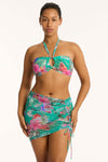 Pacifico Drawstring Mini Mesh Skirt - Pacifico - Sea Level Australia 