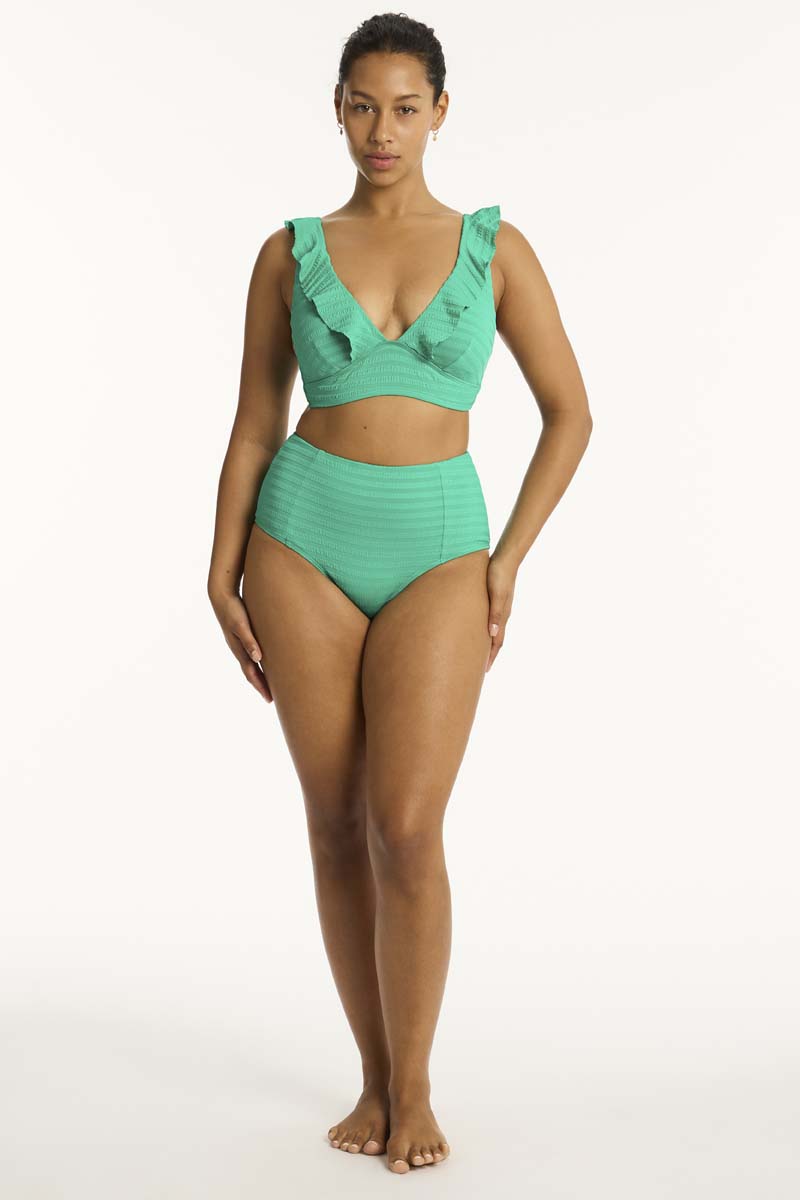 Evergreen Capri Frill Bra Top - Sea Level - Sea Level Australia 