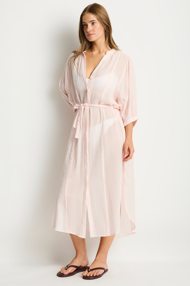 Salt Boho Long Shirt Dress