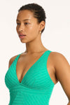 Evergreen Capri Panel Line One Piece - Sea Level - Sea Level Australia 