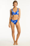 Tradewind Cross Front Multifit Bra - Tradewind Cobalt - Sea Level Australia 