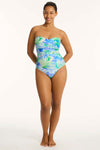 Key Largo Twist Bandeau One Piece - Key Largo - Sea Level Australia 