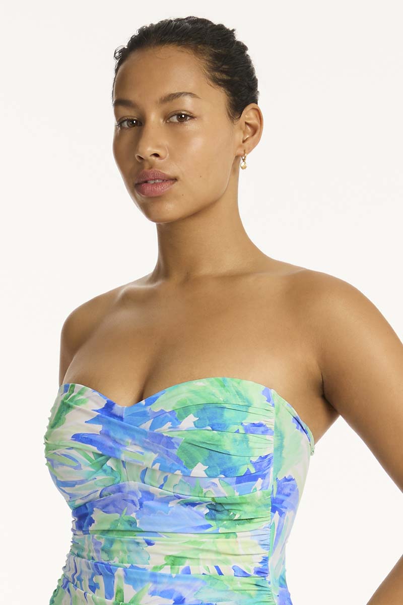 Key Largo Twist Bandeau One Piece - Key Largo - Sea Level Australia 