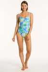 Key Largo Twist Front Multifit One Piece - Key Largo - Sea Level Australia 