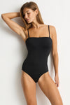 Eco Essentials High Leg Bandeau One Piece