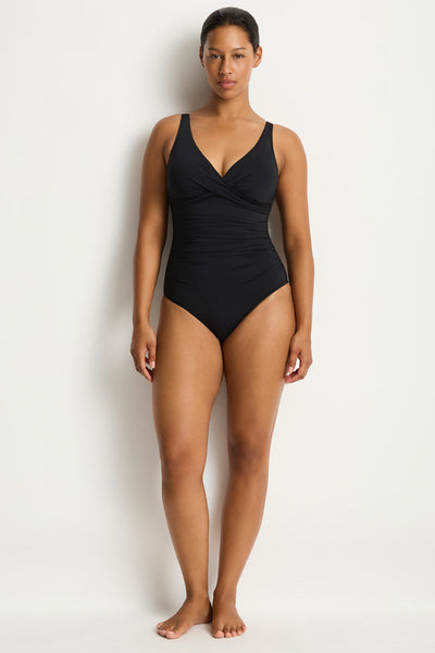 Eco Essentials Cross Front One Piece - Eco essentials black | Sea
