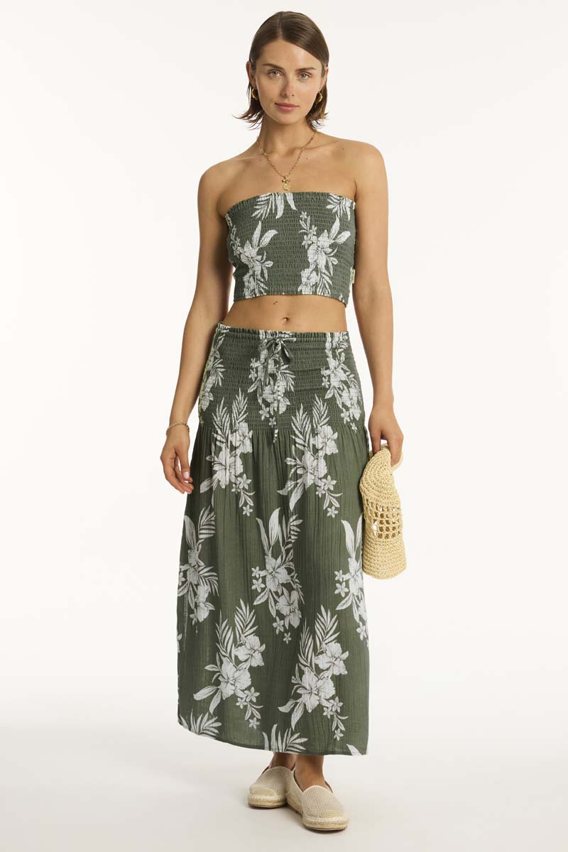 Aloha Beach Skirt - Aloha Khaki - Sea Level Australia 