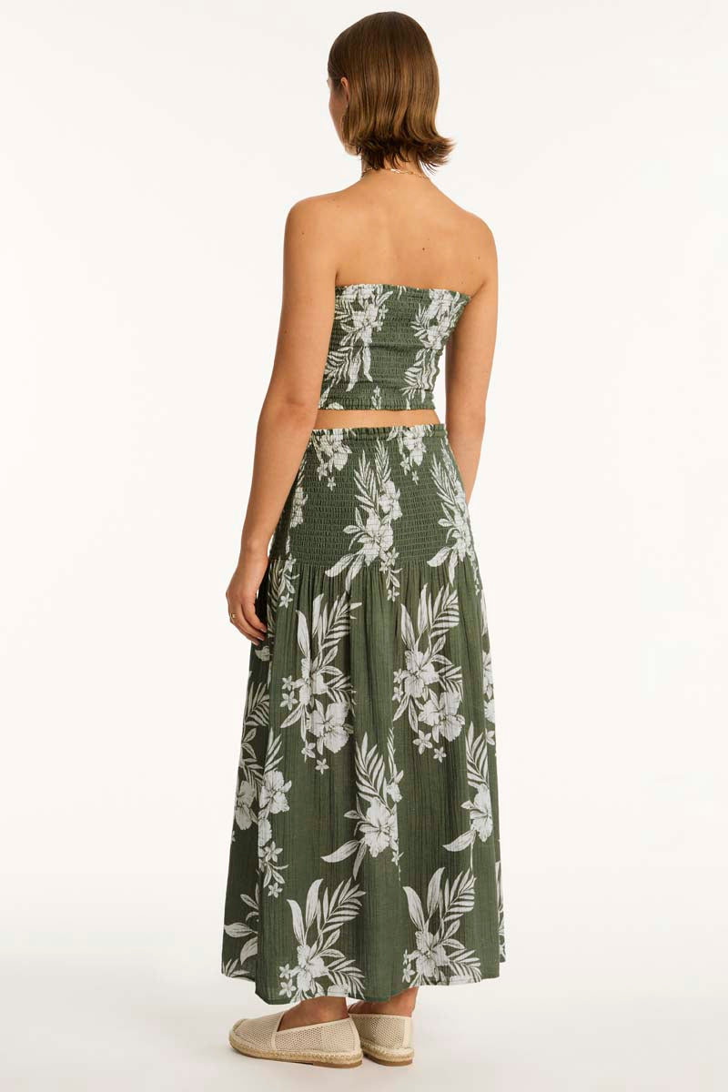 Aloha Beach Skirt - Aloha Khaki - Sea Level Australia 