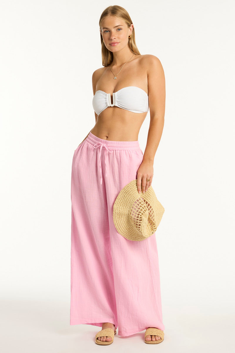 Sunset Beach Pant - Sunset Pink - Sea Level Australia 