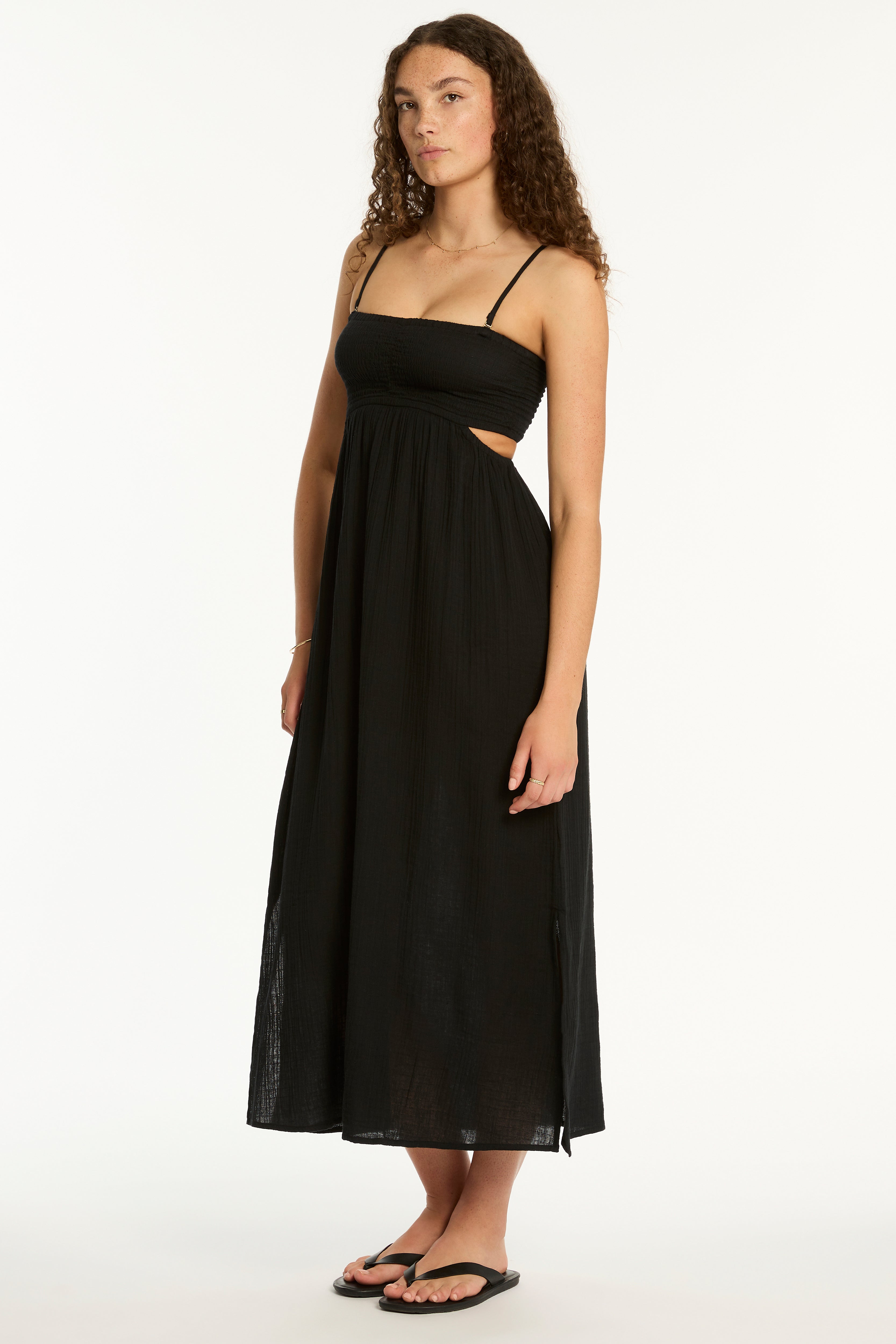 Sunset Cutaway Bandeau Dress, Black / XS Sunset Cutaway Bandeau Dress, Black / XS