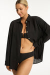 Black Sunset Beach Shirt - Sunset Black - Sea Level Australia 