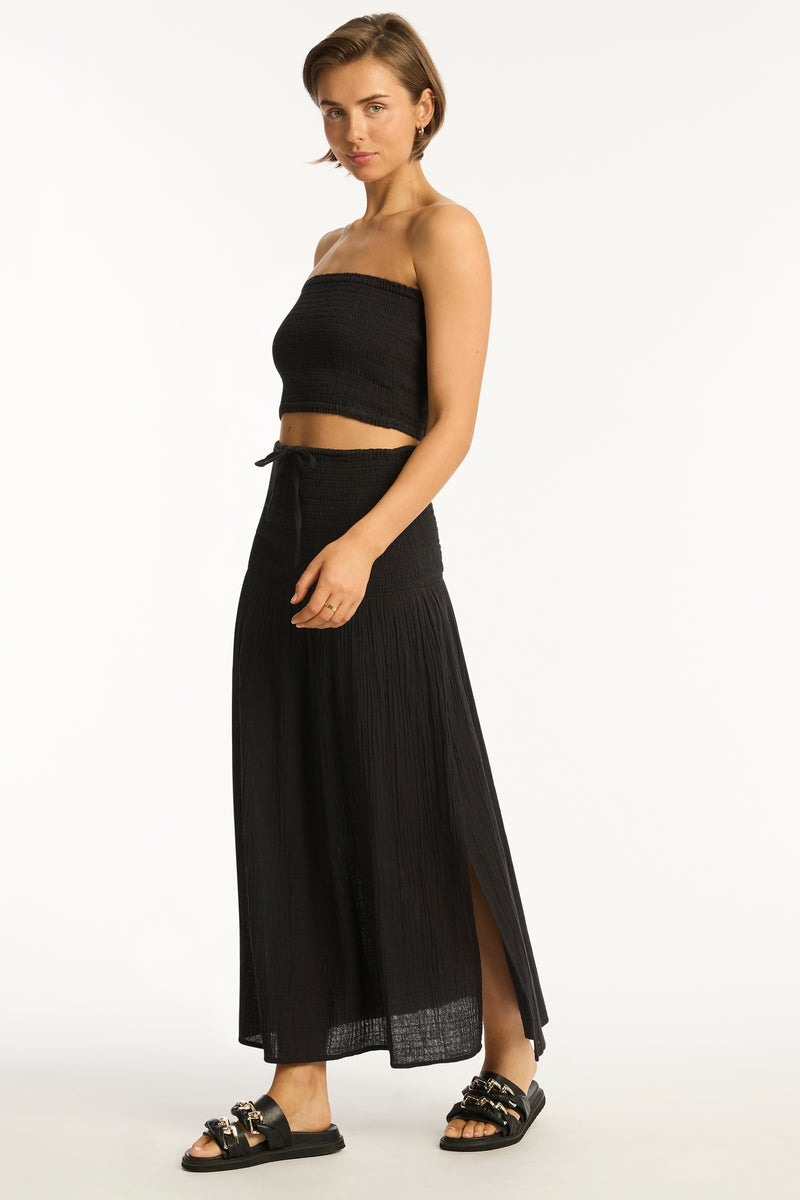 Black Sunset Beach Skirt - Sunset Black - Sea Level Australia 