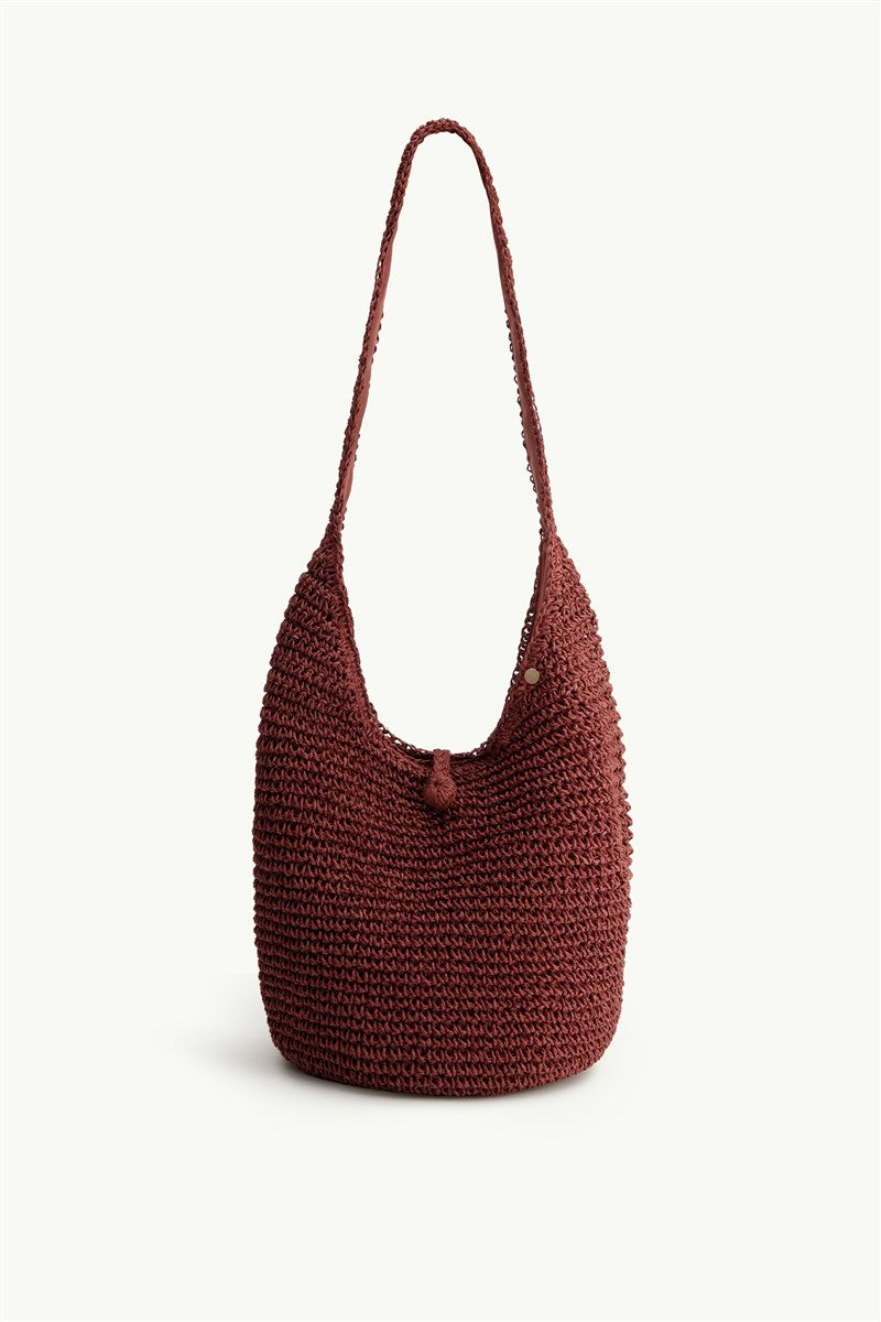 Anchor Beach Bag in Claret - Ghost Front