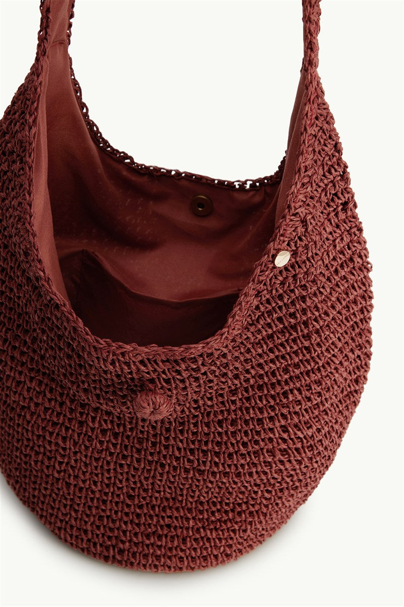 Anchor Beach Bag in Claret - Ghost 2