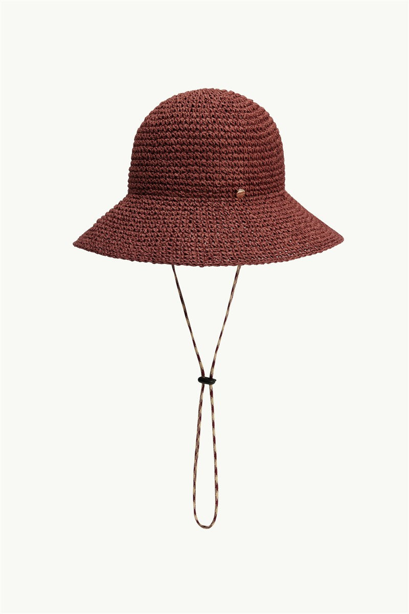 Drift Beach Hat in Terracotta - Ghost 2