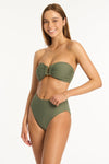 Spinnaker U Bar Bandeau - Spinnaker Khaki - Sea Level Australia 