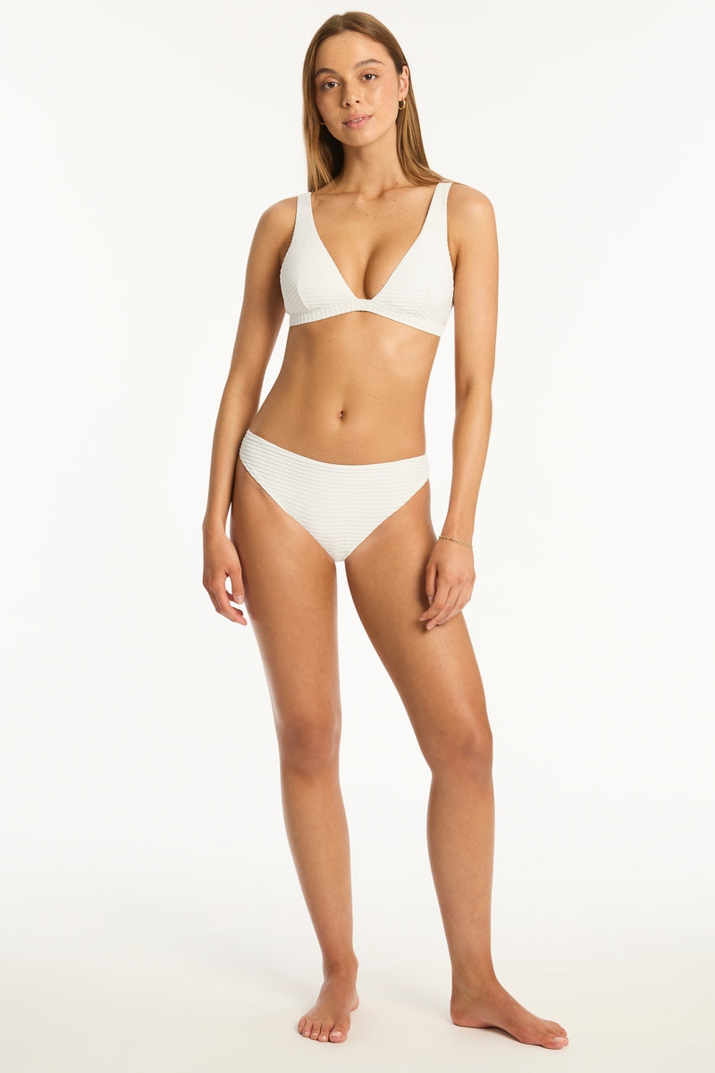 Spinnaker Longline Bralette - Spinnaker White - Sea Level Australia 