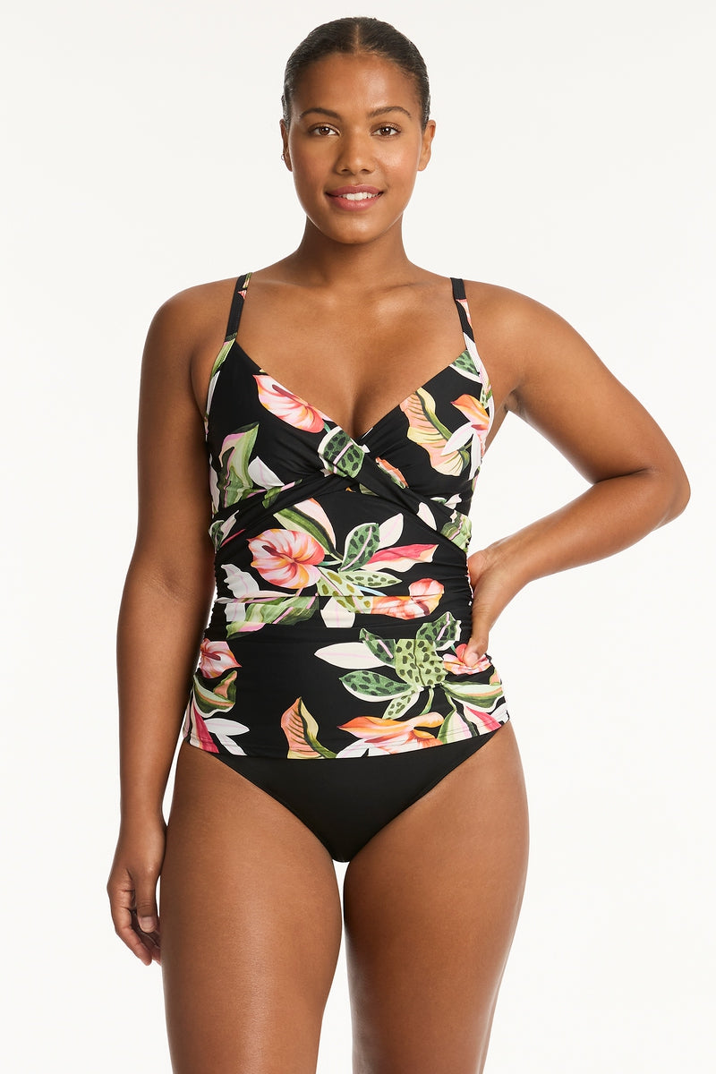 Sundown Twist Front DD/E Cup Tankini - Sundown - Sea Level Australia 