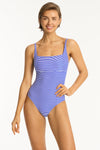 Varsity Square Neck Bralette One Piece - Varsity - Sea Level Australia 