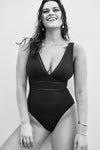 Eco Essentials Spliced One Piece in Eco Essentials Black | Sea Level Australia 