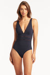 Eco Essentials Spliced One Piece - Eco Essentials Night Sky - Sea Level Australia 