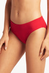 Eco Essentials Mid Bikini Pant - Eco Essentials Red - Sea Level Australia 