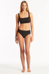 Spinnaker Square Neck Bra - Spinnaker Black - Sea Level Australia 