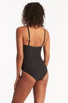 Spinnaker U Bar Bandeau One Piece - Spinnaker Black - Sea Level Australia 