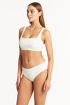 Spinnaker Mid Bikini Pant - Spinnaker White - Sea Level Australia 