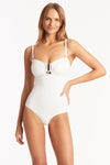 Spinnaker U Bar Bandeau One Piece - Spinnaker White - Sea Level Australia 