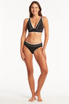 Elite Mid Bikini Pant - Elite Black - Sea Level Australia 