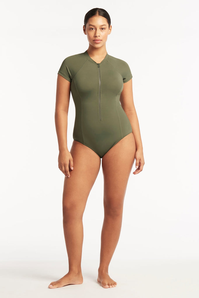Lucky Brand Women's Standard Golden Wave One Piece, Ice Green, Small :  : Clothing, Shoes & Accessories