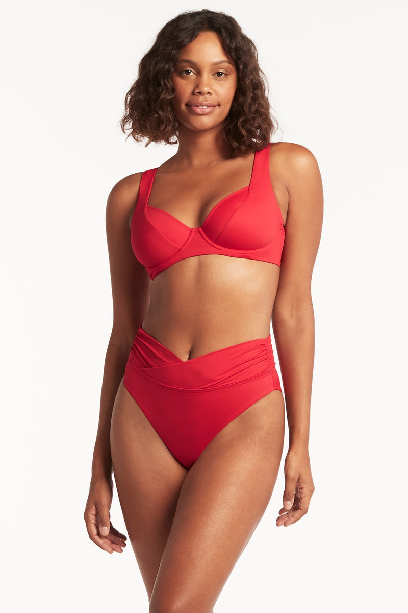 Eco Essentials C/D Underwire Bra - Eco Essentials Red - Sea Level Australia 